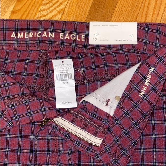 American Eagle plaid mini high rise skirt - Picture 5 of 5
